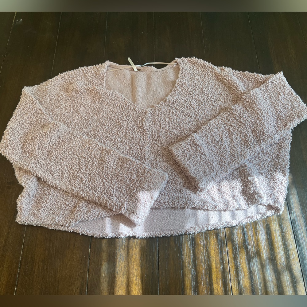 Free people crop sweatshirt